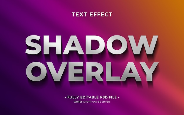 PSD overlay text effect