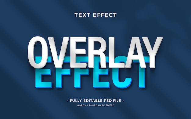 PSD overlay text effect