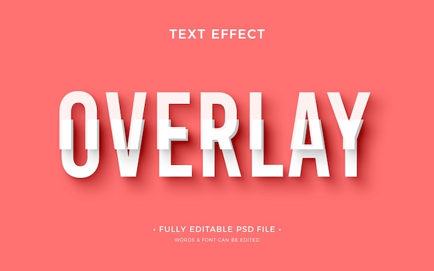 PSD overlay text effect