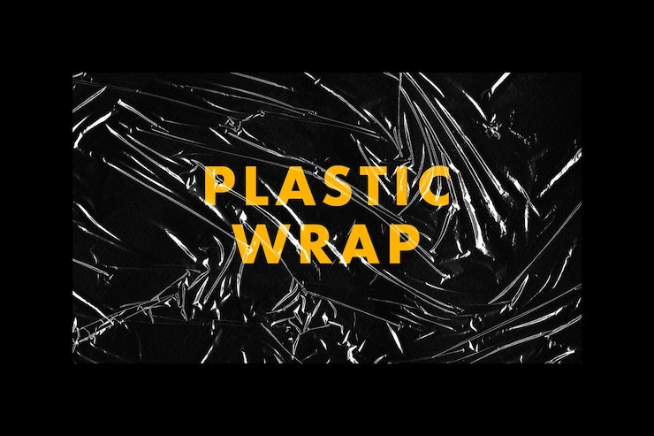 PSD overlay-texturen van plasticfolie