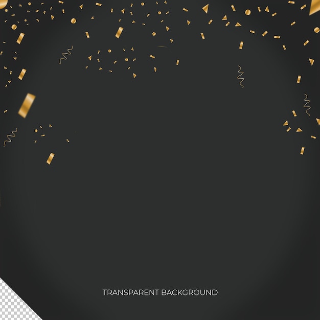 Overlay van gouden confettideeltjes 8