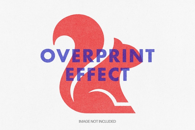 PSD overprint photoshop effect