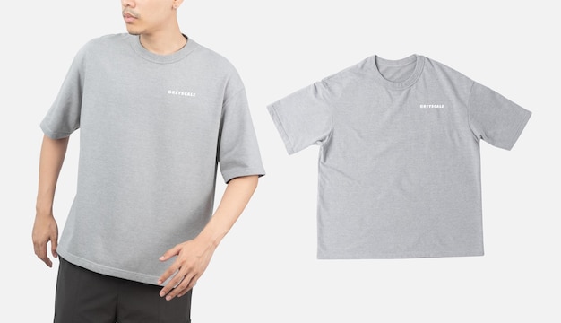 あなたのデザインのための特大のTシャツモックアップpsdテンプレート