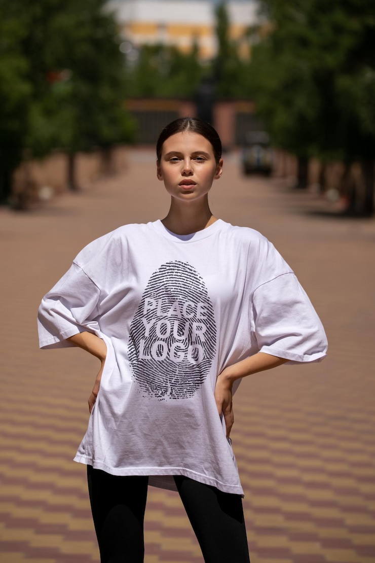 PSD oversize tshirt mockup