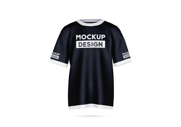 Oversized frontt-shirt psd mockup