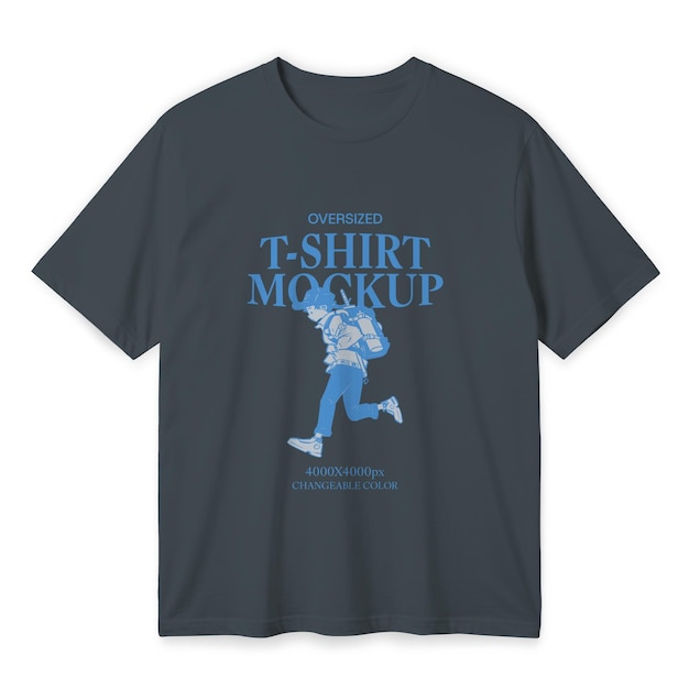 大きなTシャツのモックアップ