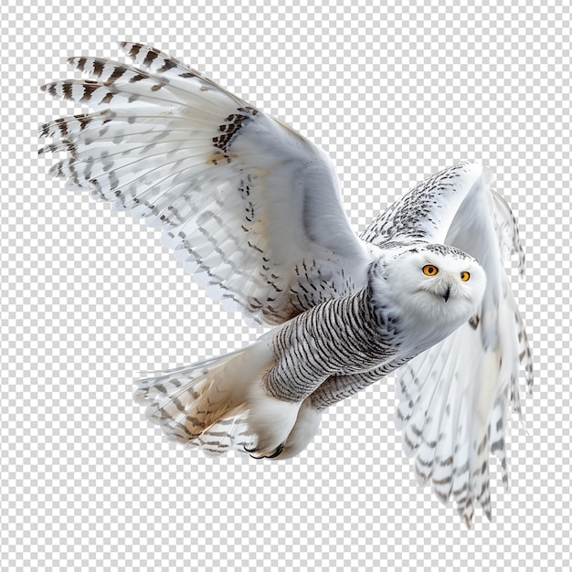 Owl on white isolated