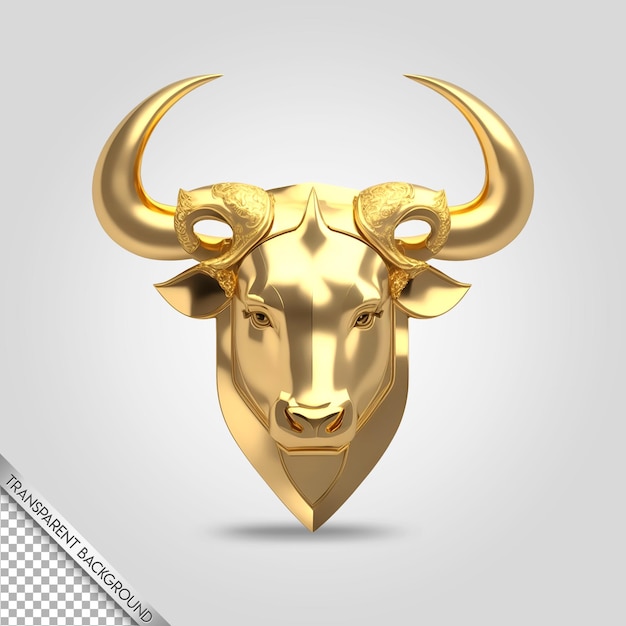 PSD ox emblem zodiac sign transparent background