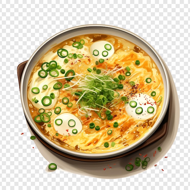 PSD oyakodon isolated on transparent background