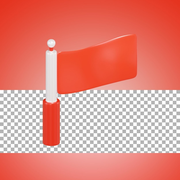 Oyun varlıkları bayrağı 3d render