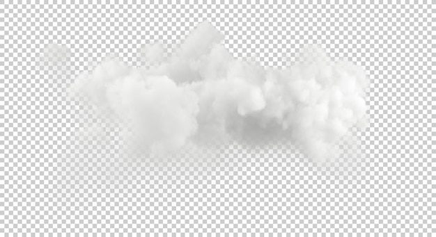 PSD ozone fluffy cut out transparent backgrounds specials effect 3d render