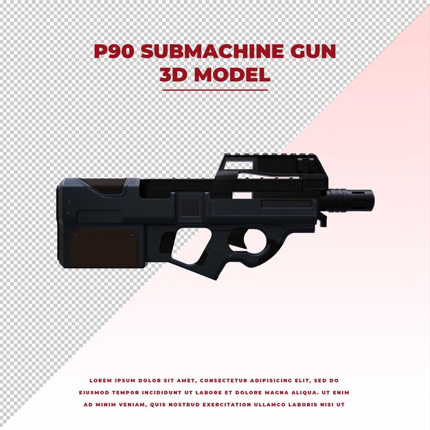 P90 submachine gun