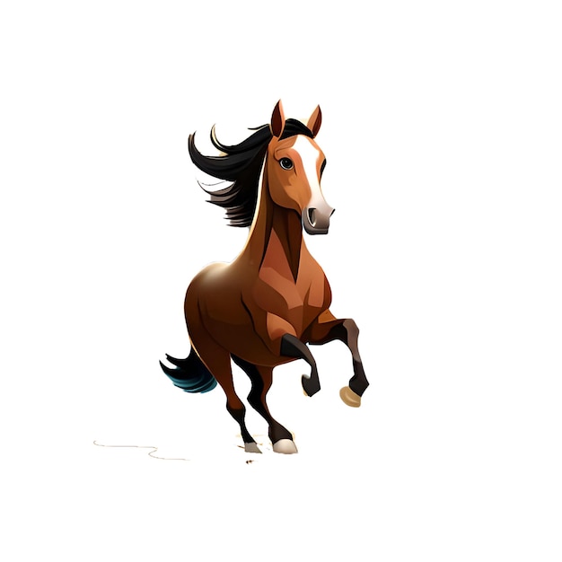 Paard springen pictogram vector afbeelding