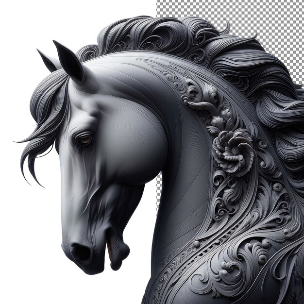 Paardelijke elegantie geïsoleerde paard illustratie