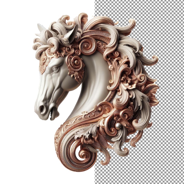 PSD paardelijke elegantie geïsoleerde paard illustratie