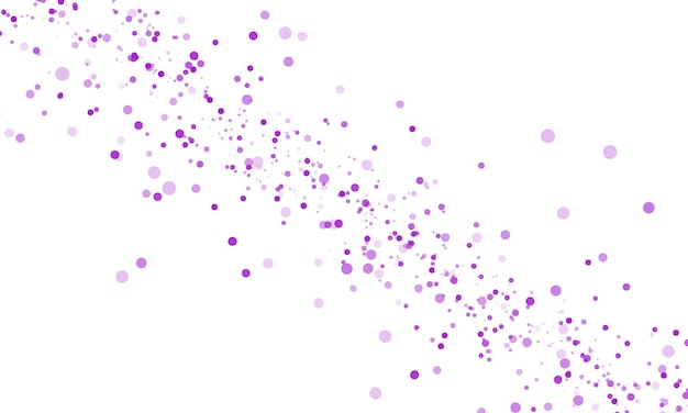 Paarse confetti op witte achtergrond
