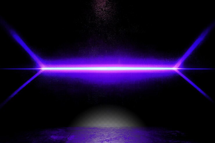 PSD paarse neonbalken