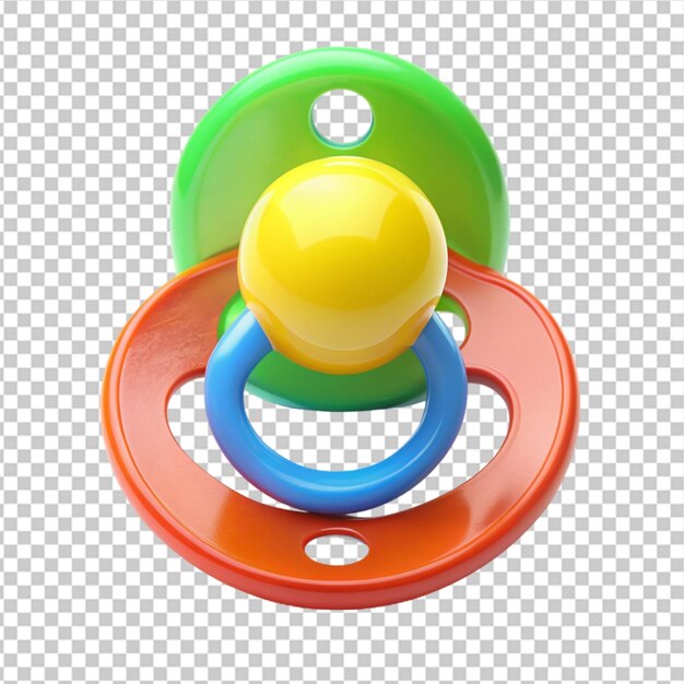 PSD pacifier isolated on background