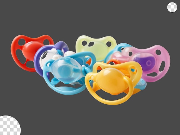 PSD pacifiers png transparent