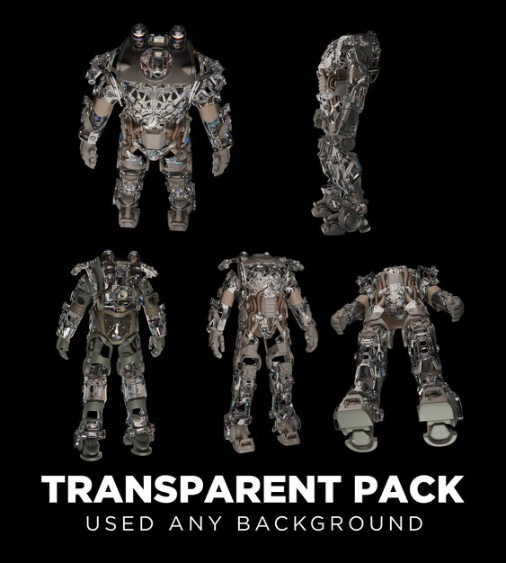 pack set object 3d rendering hi res with transparent background