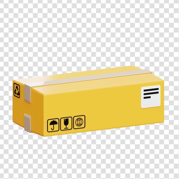 Package 3d illustration