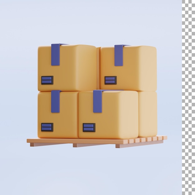 Package box 3d icon