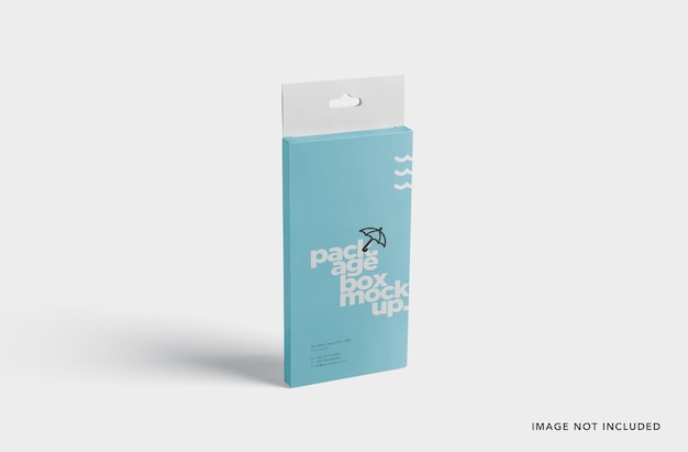 Package Box Mockup Rectangle Hanger