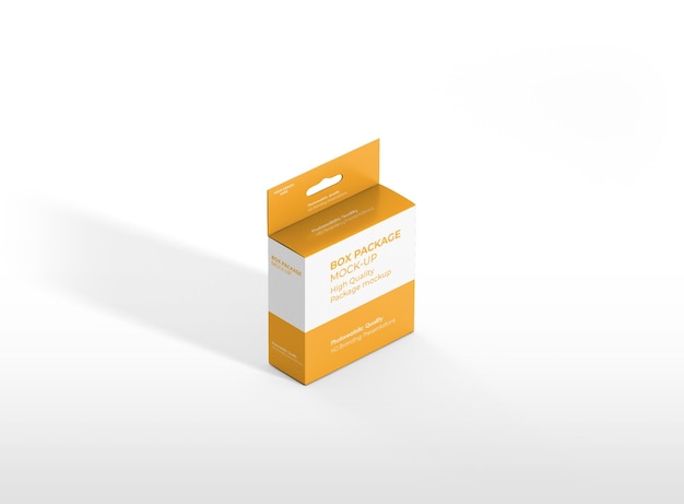 PSD package box mockup