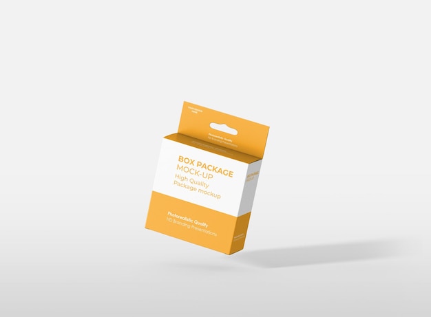 PSD package box mockup