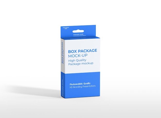 Package box mockup