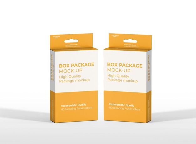 Package box mockup