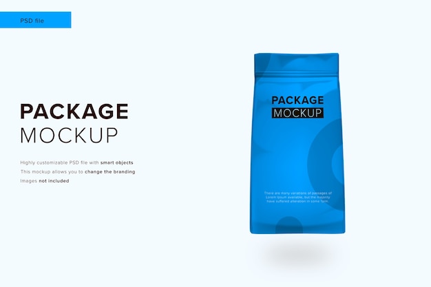 Package mockup in modern design style mockup