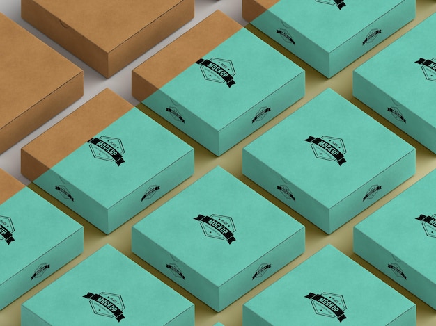 PSD packaging box mock-up