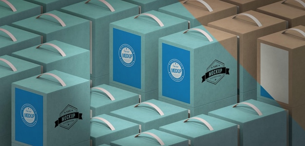 Packaging box mock-up