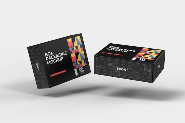 Packaging box mockup