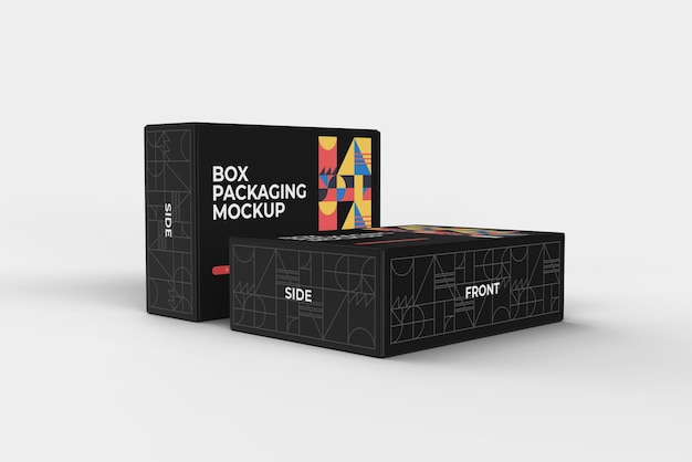 PSD packaging box mockup