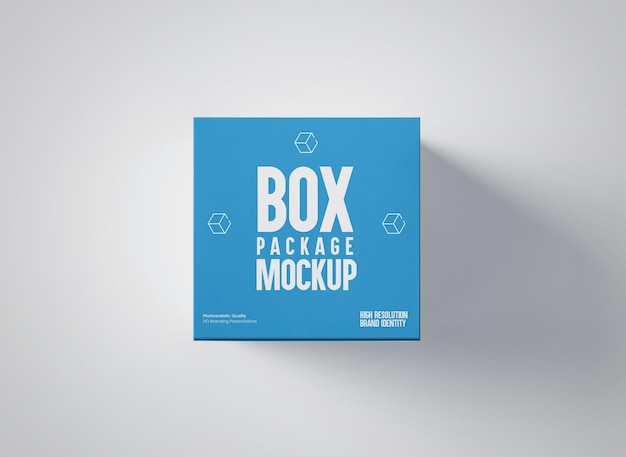 Packaging box mockup