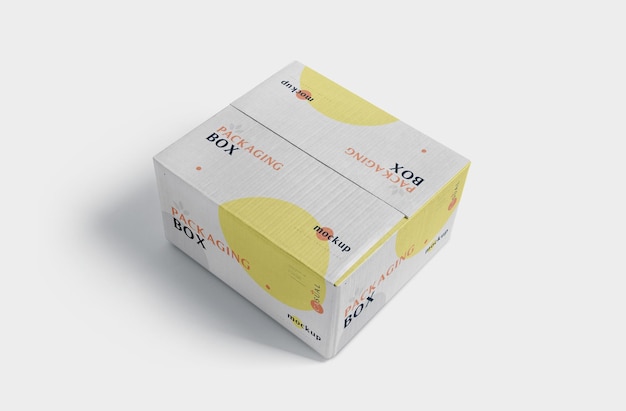 PSD packaging box mockup