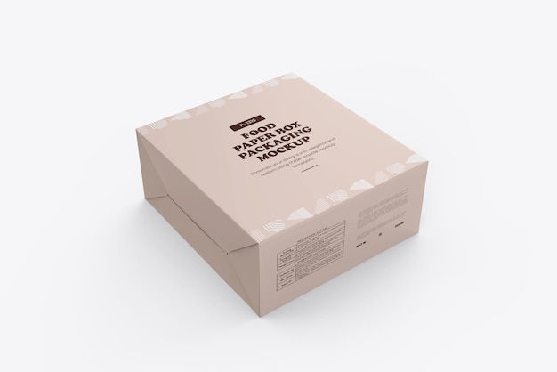 Packaging Box PSD Mockup For Product Visualizing
