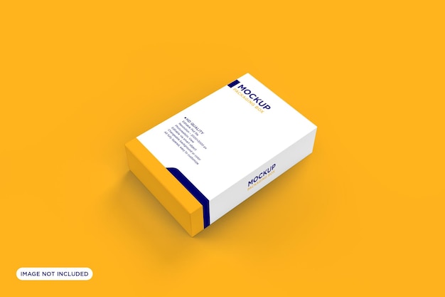 Scatola mockup di imballaggio