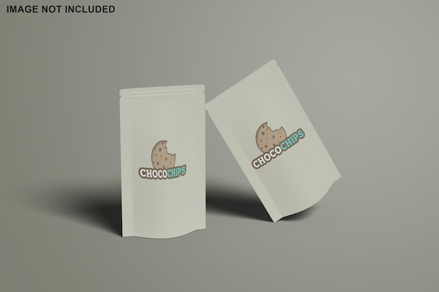 Packaging pouch mockup