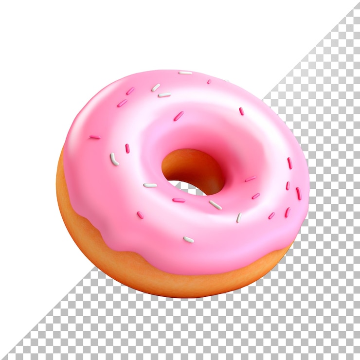 PSD pączek 3d