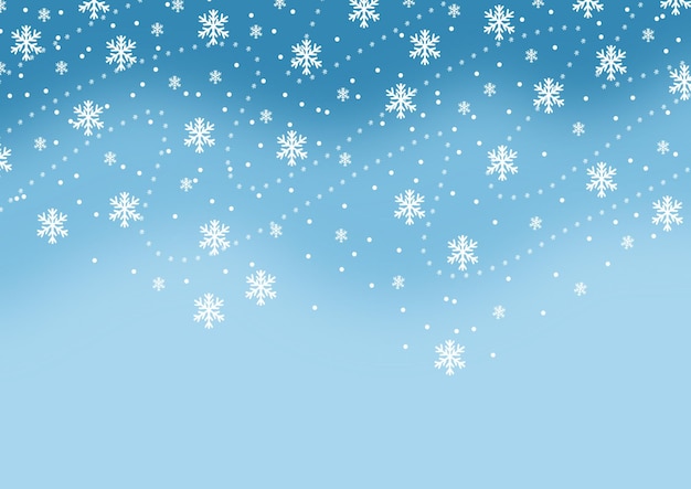 Pada niebieski śnieg