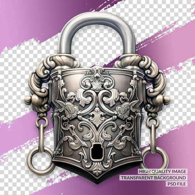 PSD padlock 3d png clipart transparent isolated background