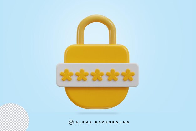 padlock and password icons