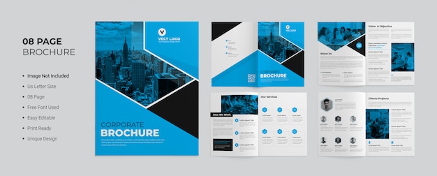 PSD pages corporate brochure template