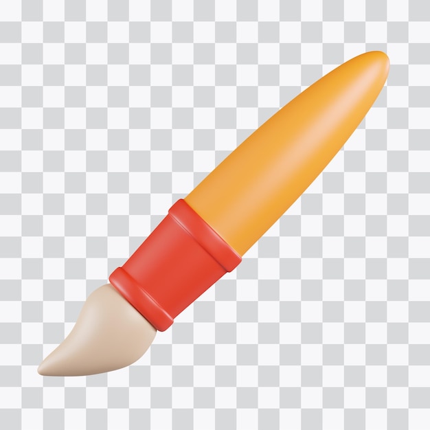 Paint brush 3d icon