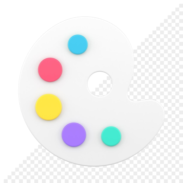 Paint brush 3d icon