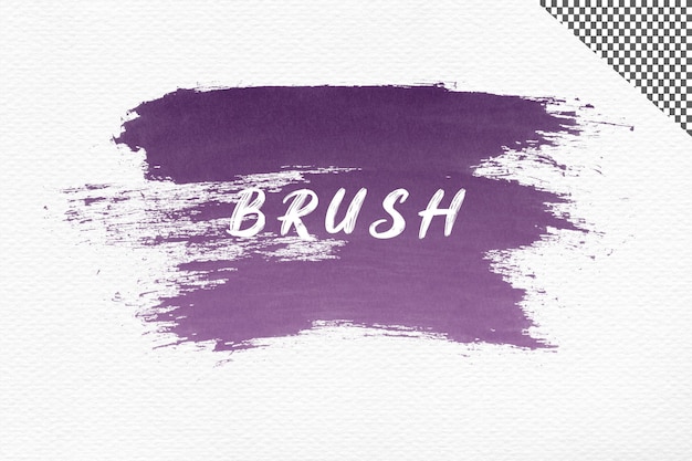 PSD paint brush stroke on transparent background