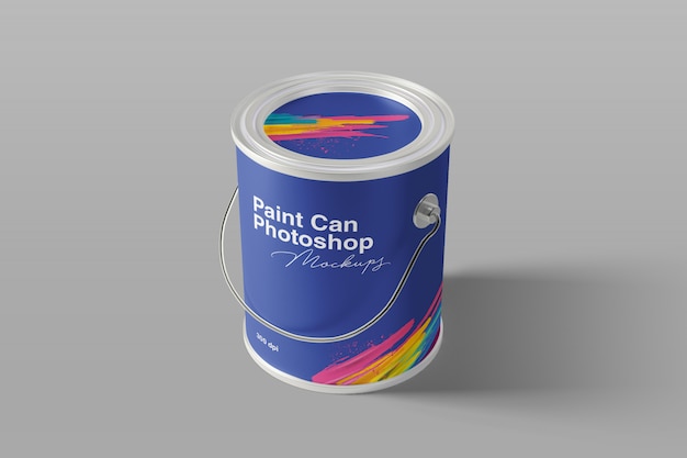 Paint can mockup